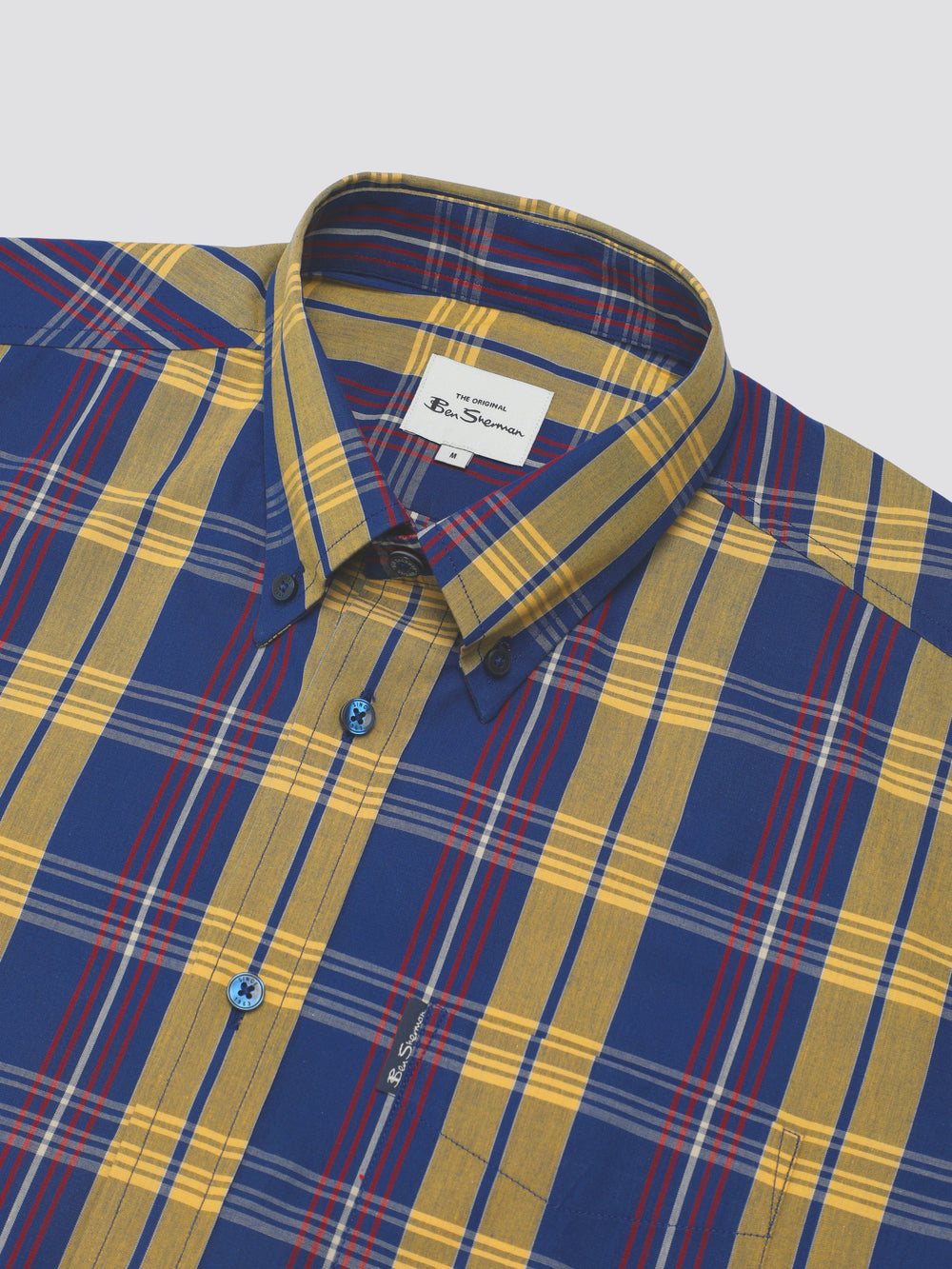 Ben Sherman Signature Irregular Check Shirts Blue | DERFJLU-65