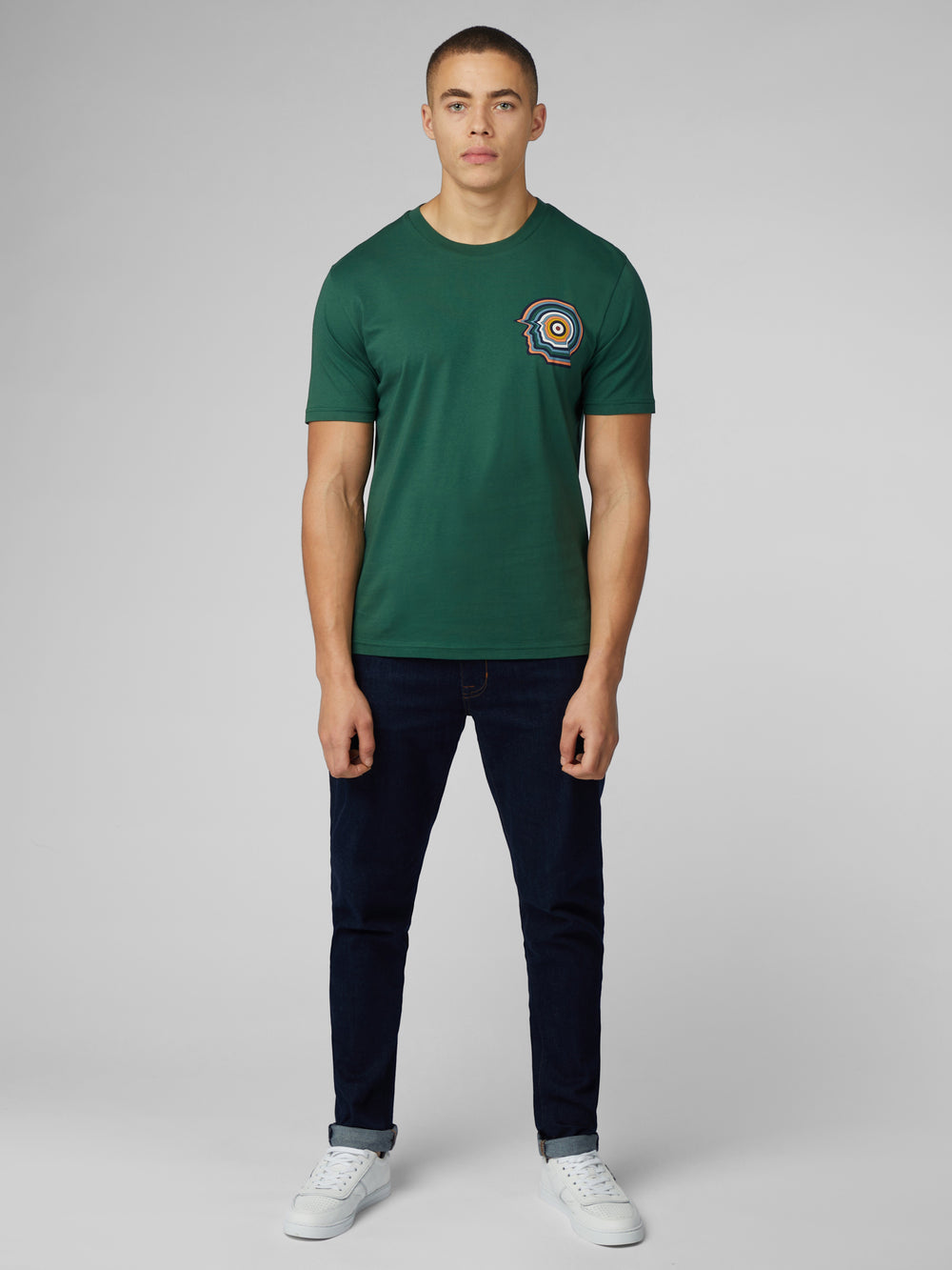 Ben Sherman Signature Mod Head T-Shirt Green | UVOQFKC-04