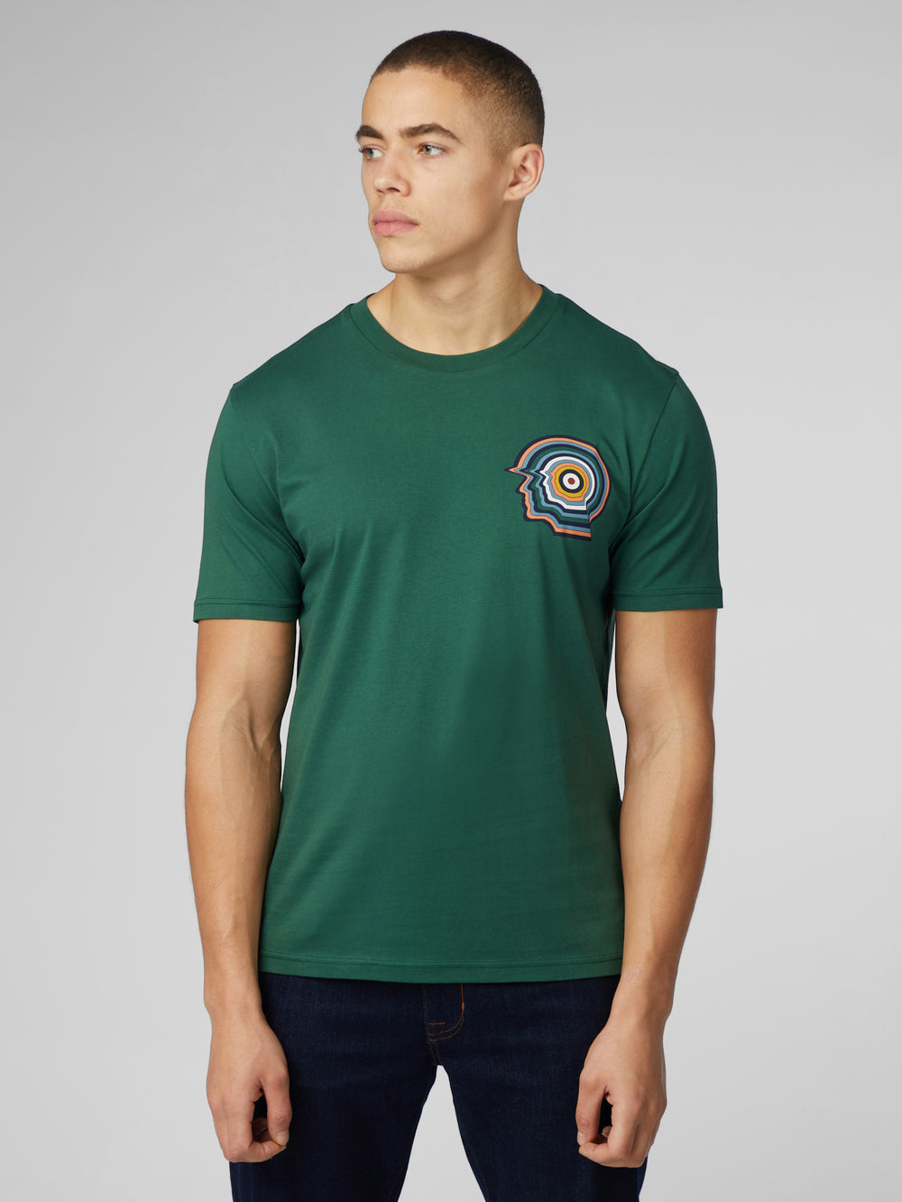 Ben Sherman Signature Mod Head T-Shirt Green | UVOQFKC-04