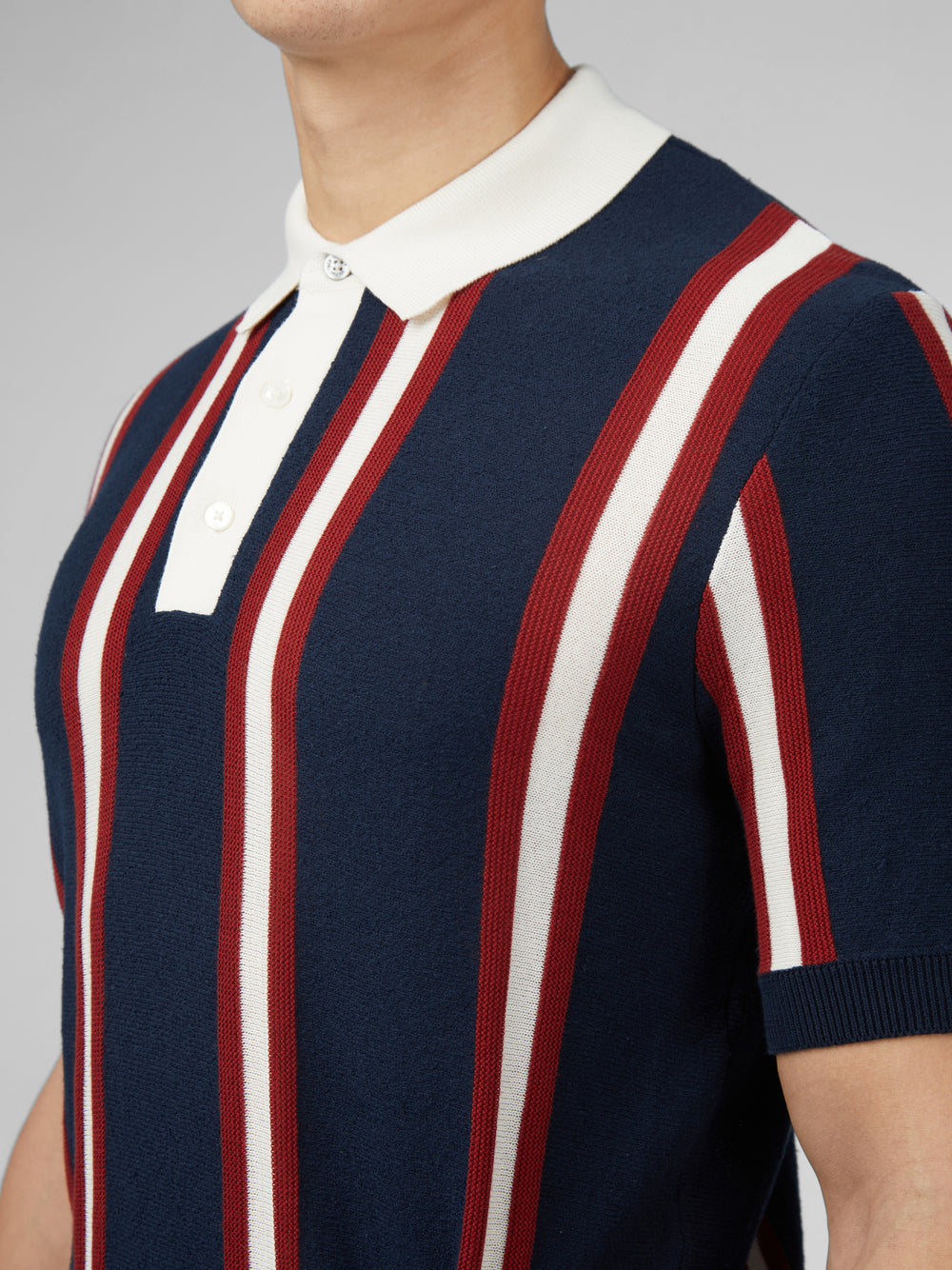 Ben Sherman Signature Mod Rugby Knitwear Navy | IZUMNTB-47