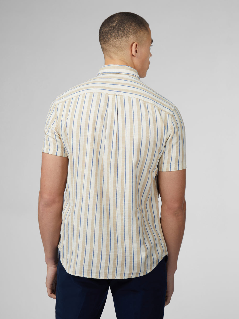 Ben Sherman Signature Mod Stripe Shirts White | NYCRMFP-04