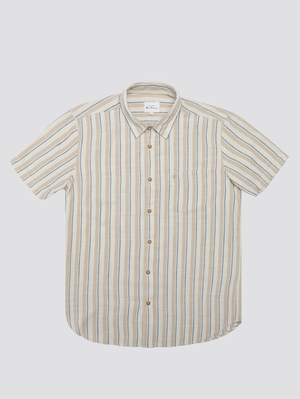 Ben Sherman Signature Mod Stripe Shirts White | NYCRMFP-04