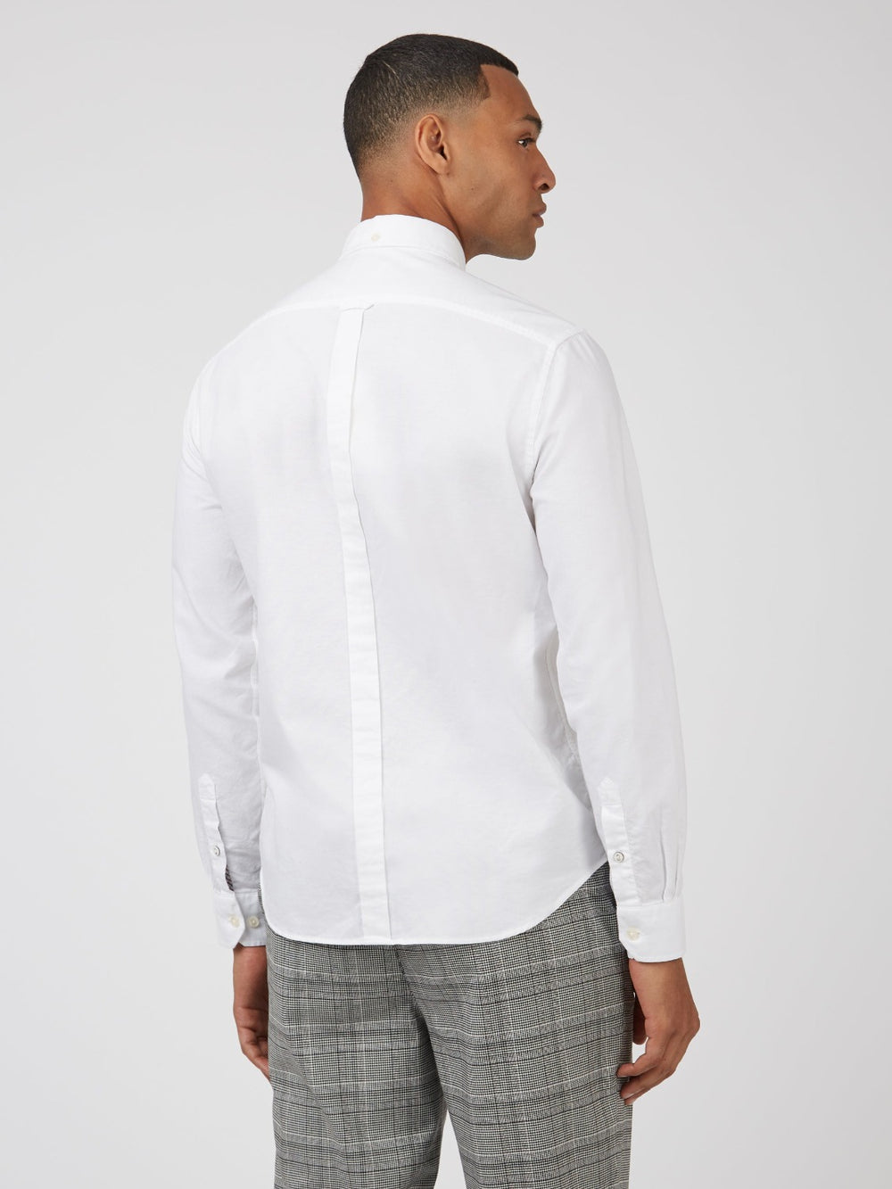 Ben Sherman Signature Organic Long-Sleeve Oxford Shirts White | OWACXQS-16