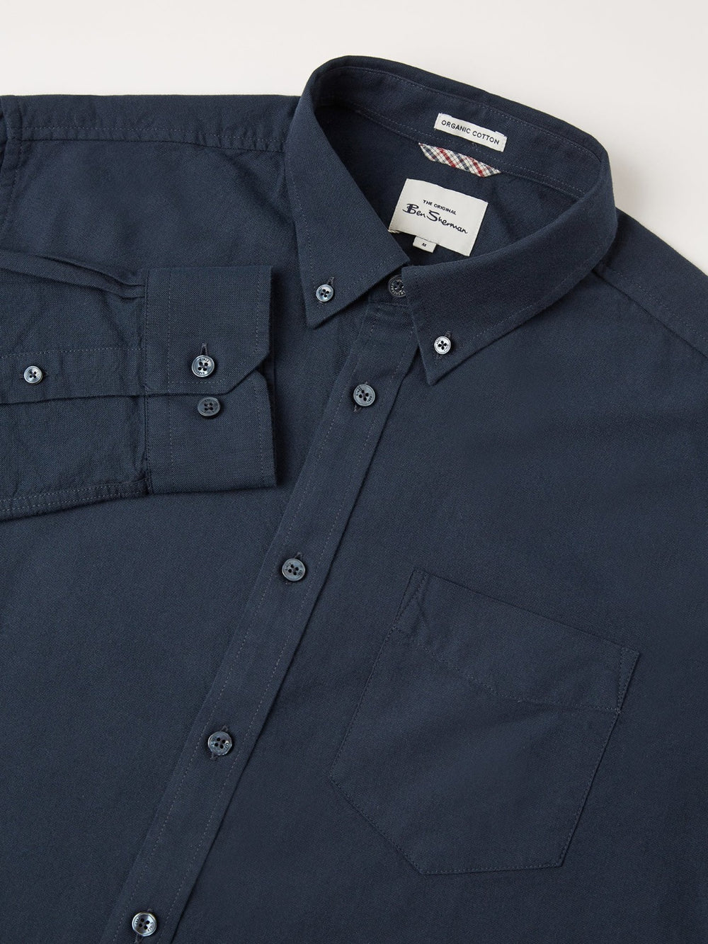 Ben Sherman Signature Organic Oxford Shirts Navy | JHYSUDZ-93