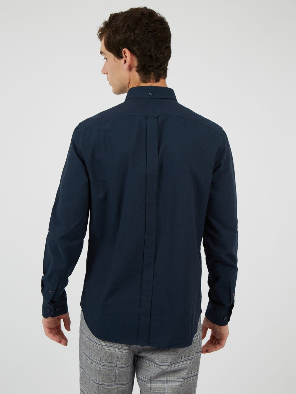 Ben Sherman Signature Organic Oxford Shirts Navy | JHYSUDZ-93