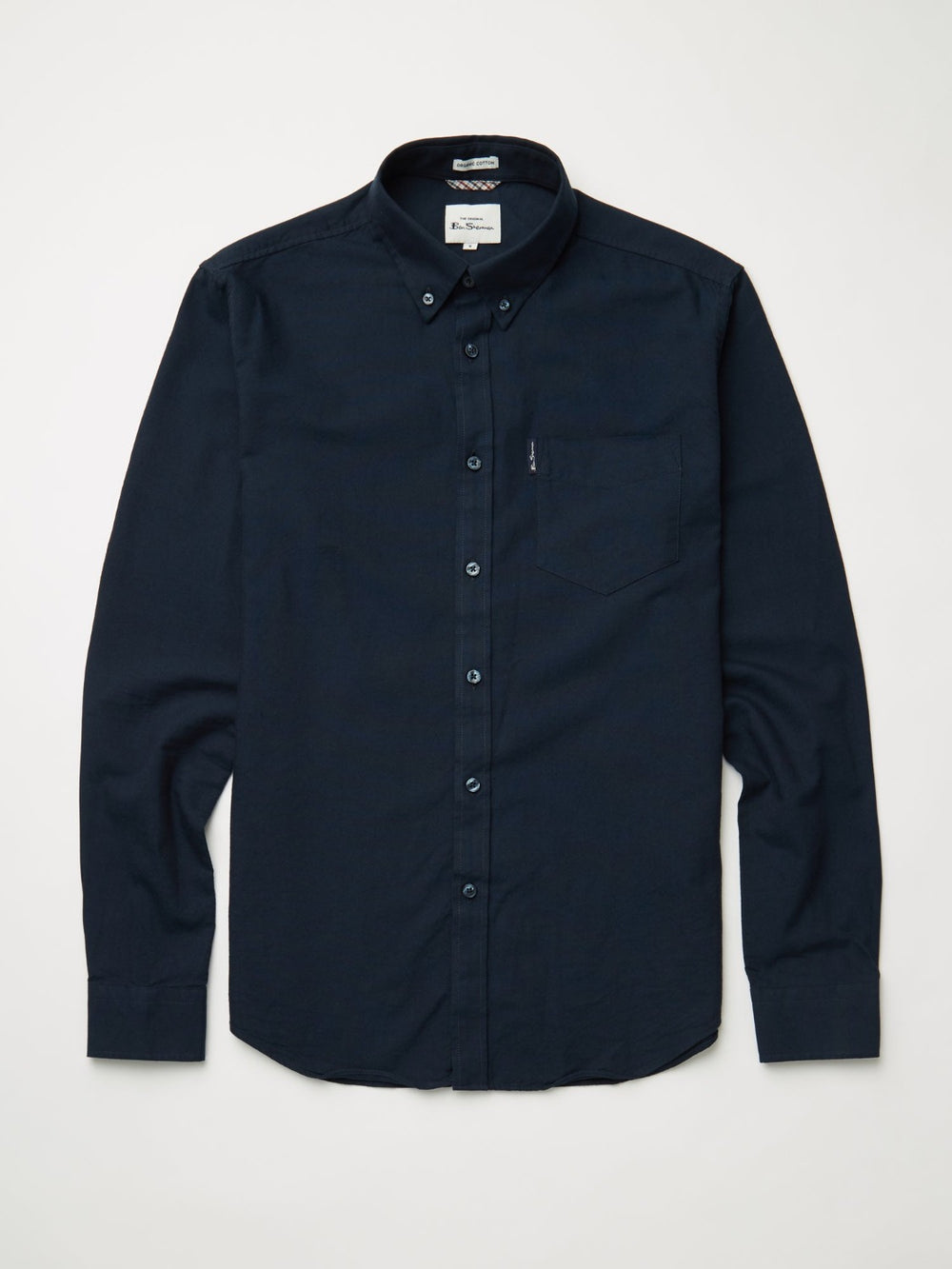 Ben Sherman Signature Organic Oxford Shirts Navy | JHYSUDZ-93