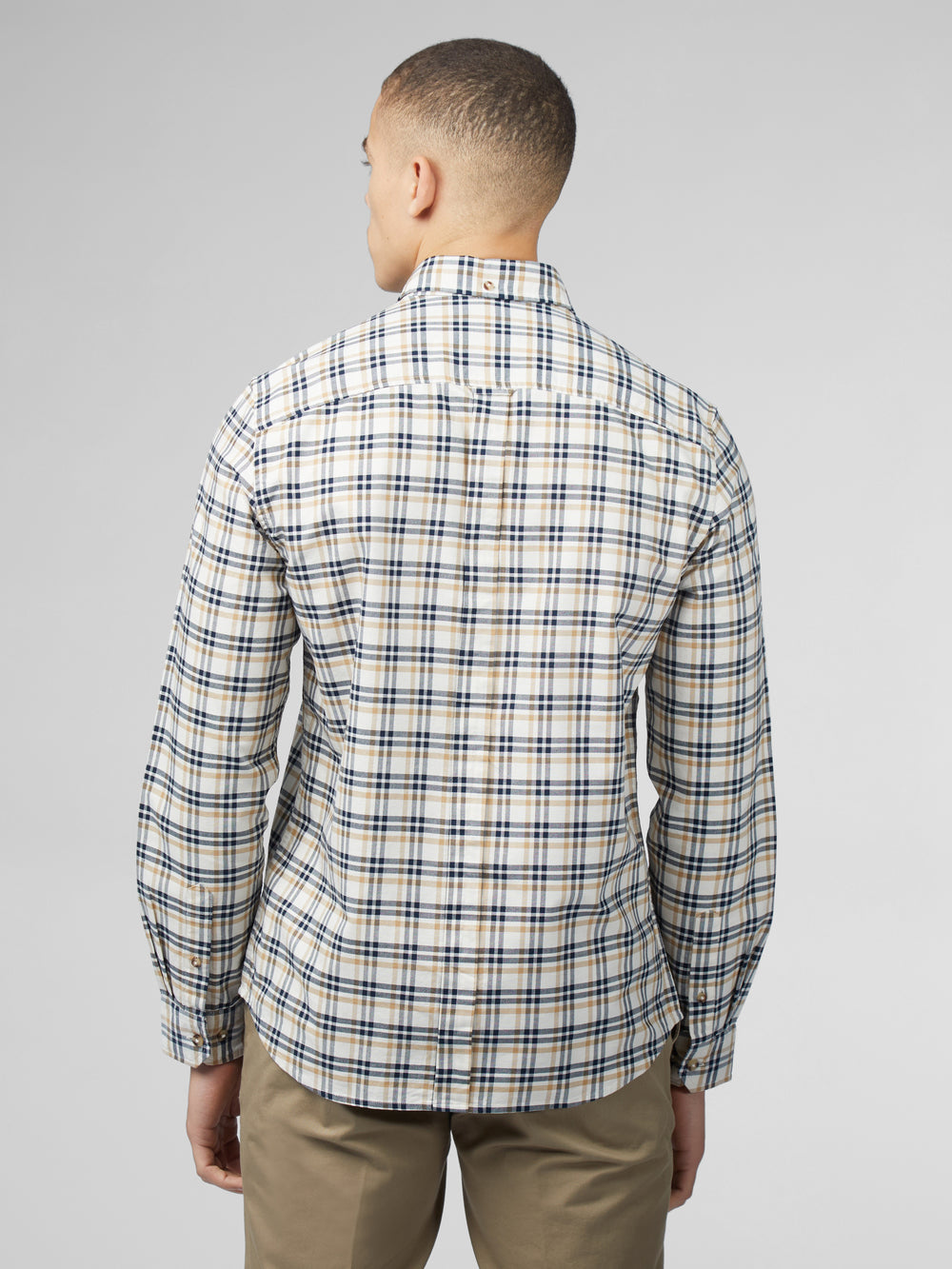 Ben Sherman Signature Oxford Check Shirts White | QFBMHVW-63