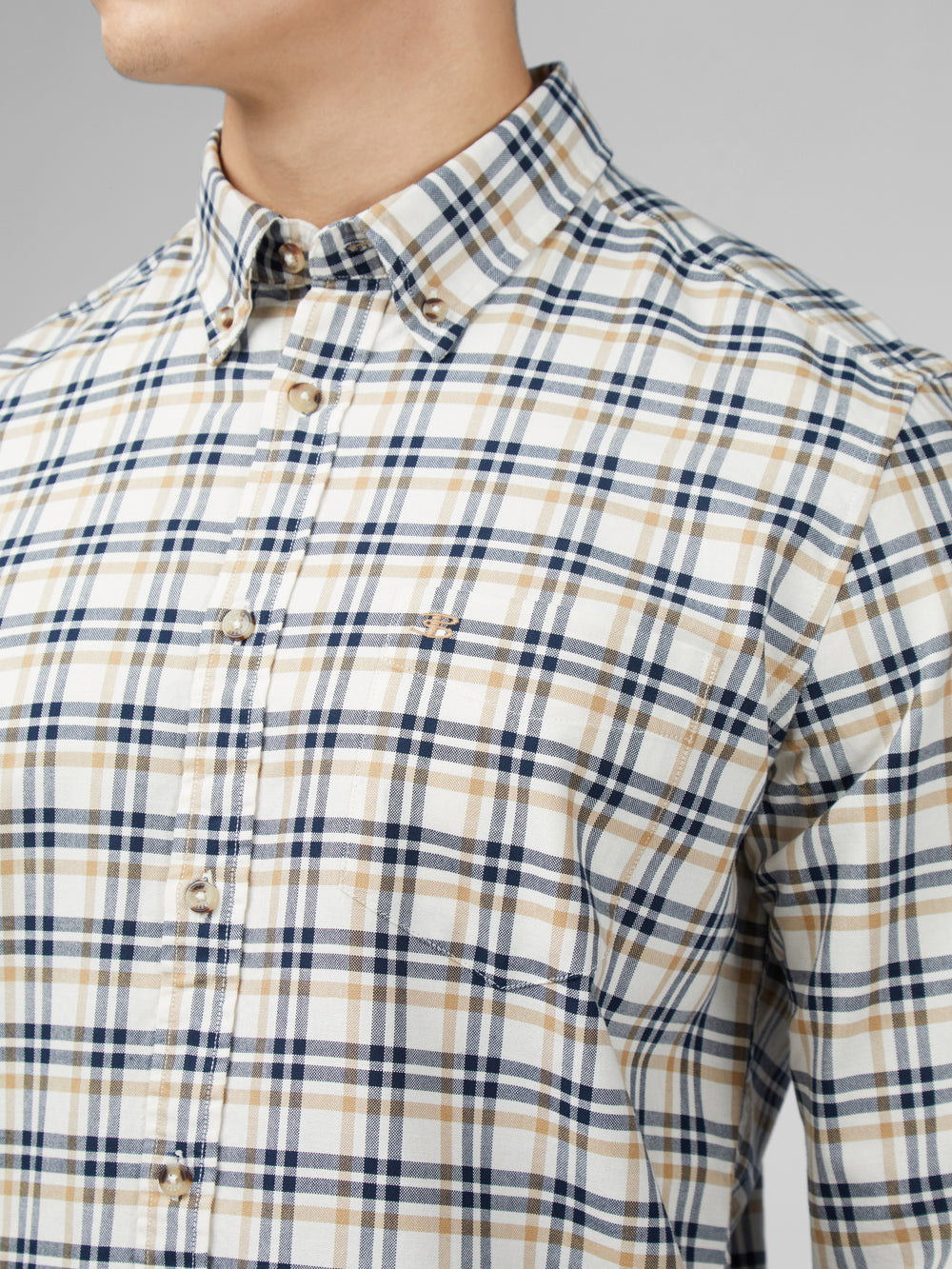 Ben Sherman Signature Oxford Check Shirts White | QFBMHVW-63