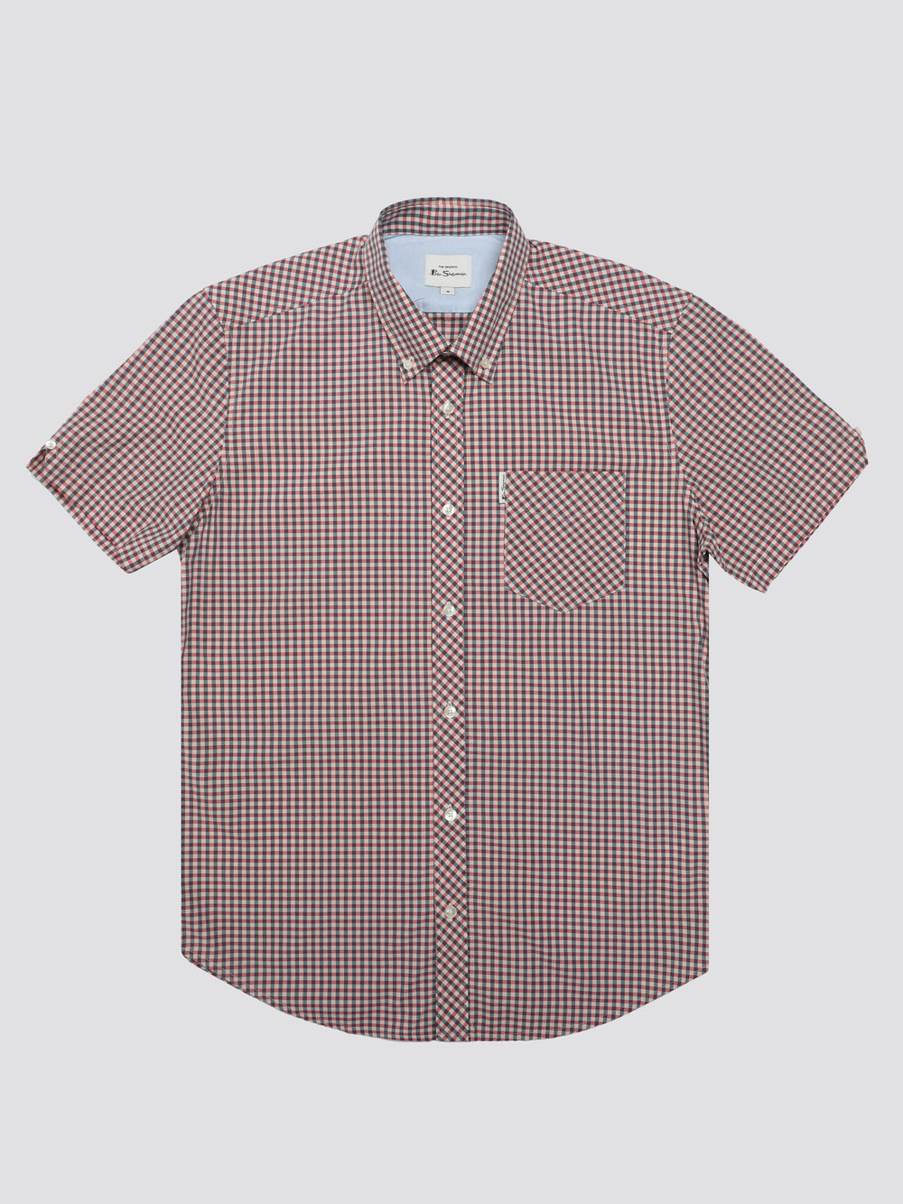 Ben Sherman Signature Short Sleeve Gingham Shirts Red / White | YXODMCI-19