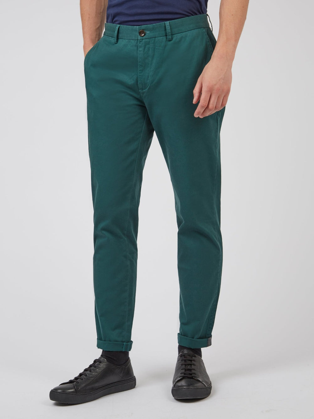 Ben Sherman Signature Slim Stretch Chino Pants Green | NFWIHLD-96