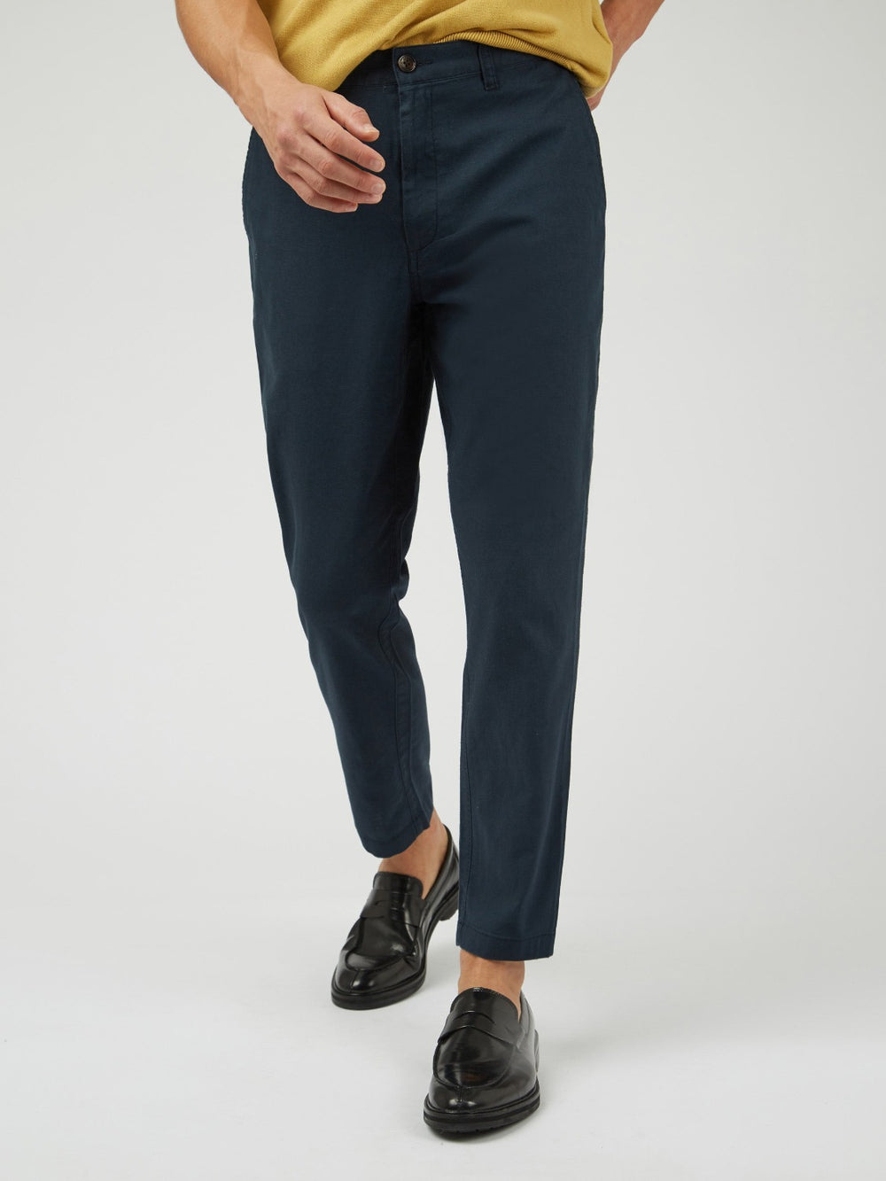 Ben Sherman Signature Slim Taper Linen Pants Green | RMCFQGK-16