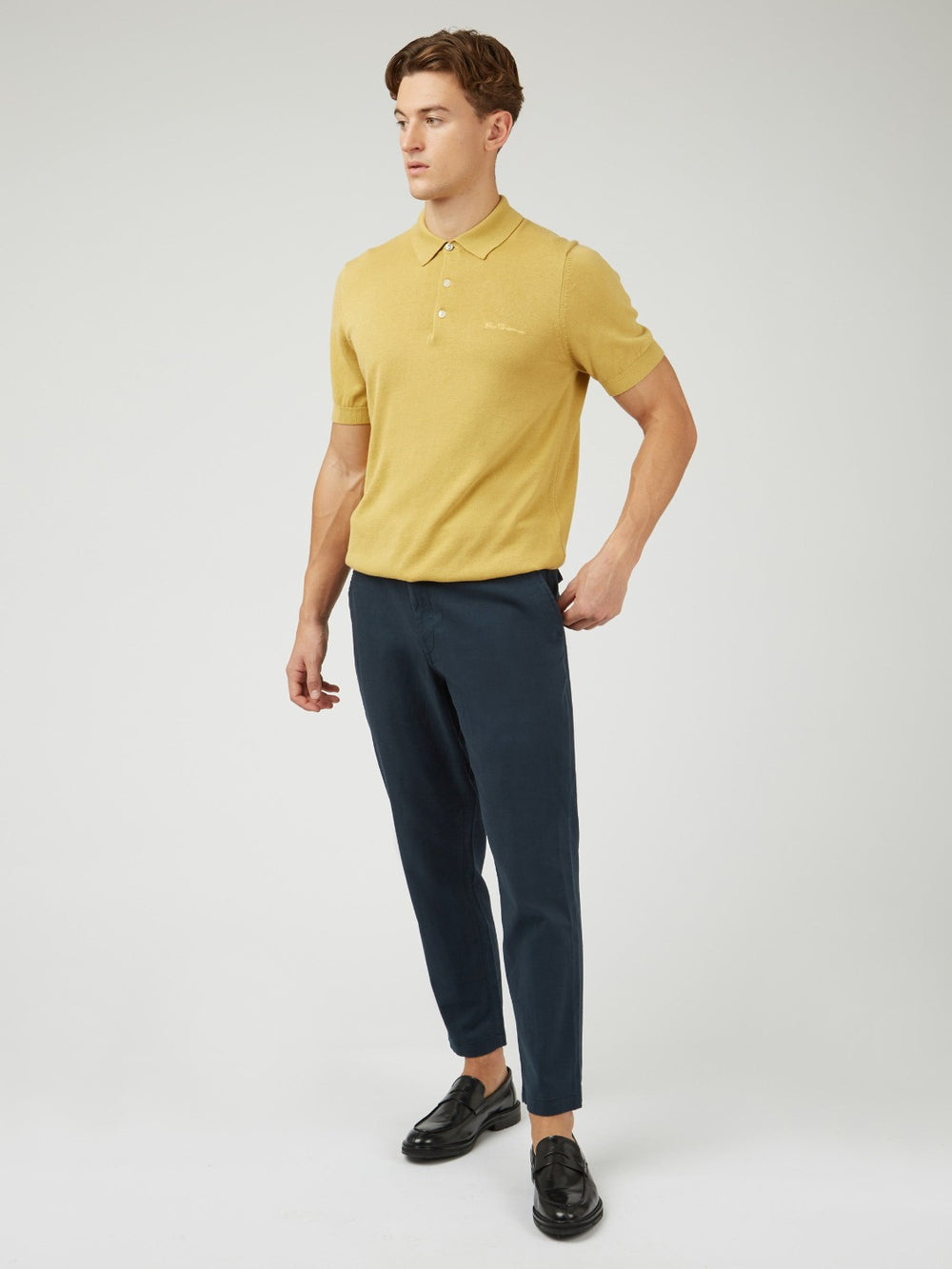 Ben Sherman Signature Slim Taper Linen Pants Green | RMCFQGK-16