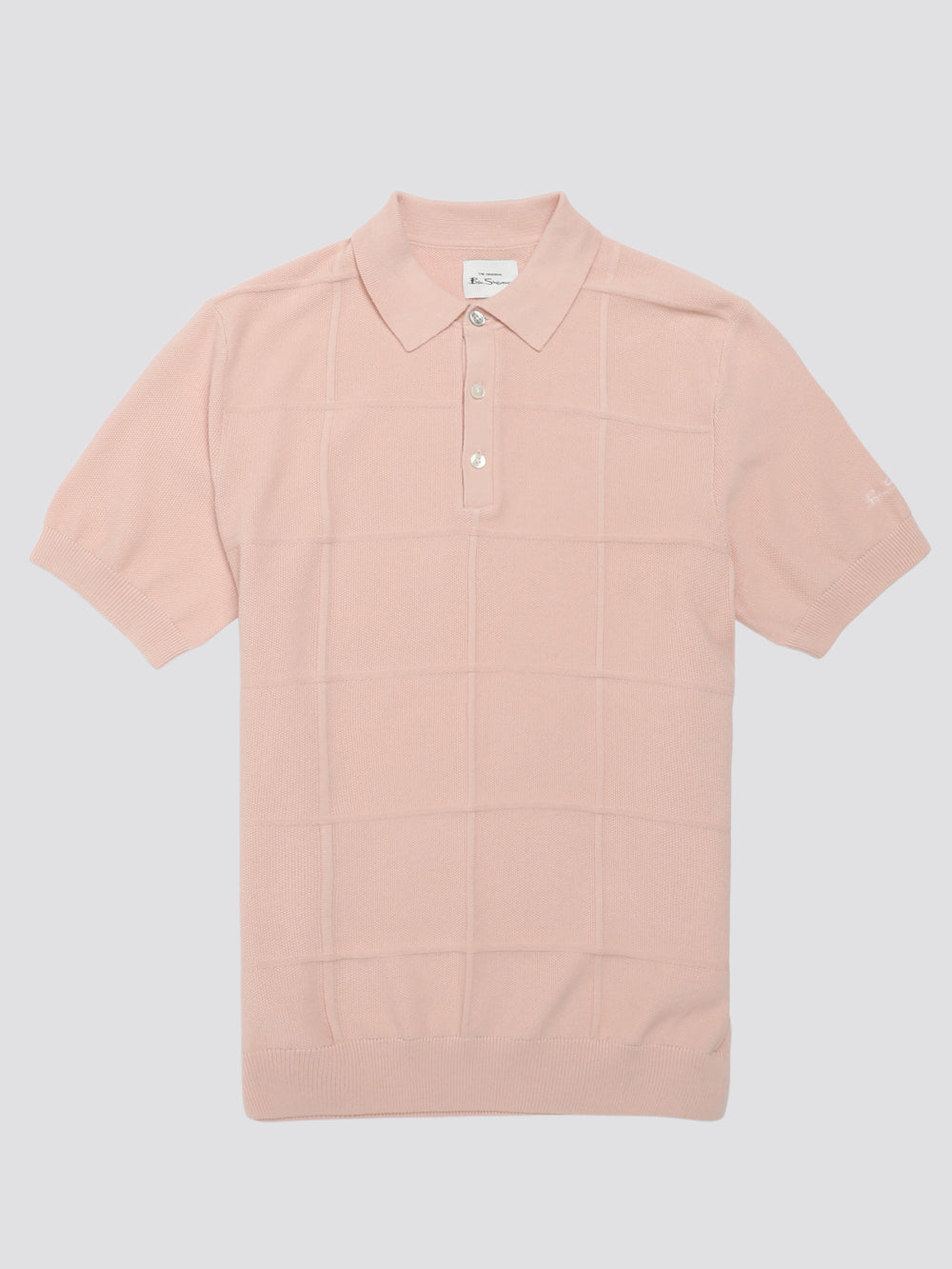 Ben Sherman Signature Textured Polo Knitwear Pink | BVEQIRA-93