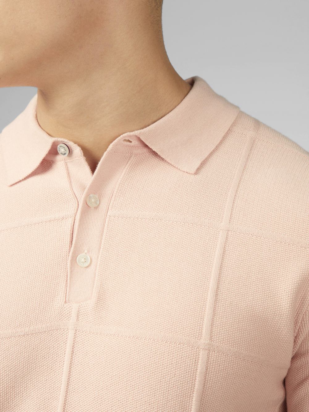 Ben Sherman Signature Textured Polo Knitwear Pink | BVEQIRA-93