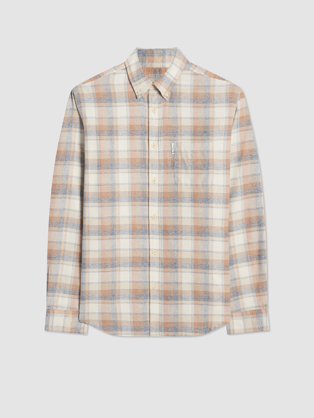 Ben Sherman Twisted Yarn Check Shirts Brown | ULKEJVM-28