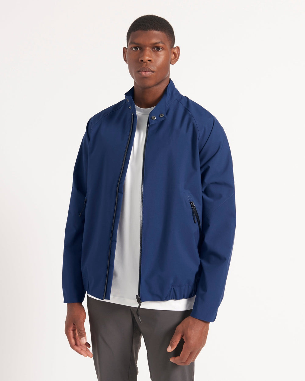 Ben Sherman Waterproof Harrington Jackets Blue | JODXSFI-96